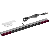 Barra sensora de Wii - Younik barra sensora infraroja con cable para las consolas Nintendo Wii y Wii U ( Plateada…
